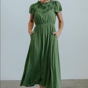 Baltic Born Polagram Size Small New With Tags green Prestyn Midi dress